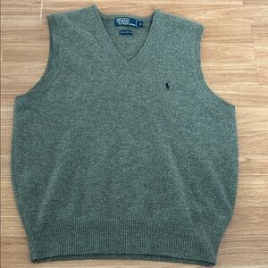 Polo by Ralph Lauren Green V-Neck Sweater Vest